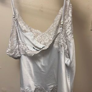 sleeping time silk tank top